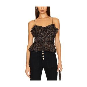 Ulla Johnson Ruffled Black Della Size 0 Top